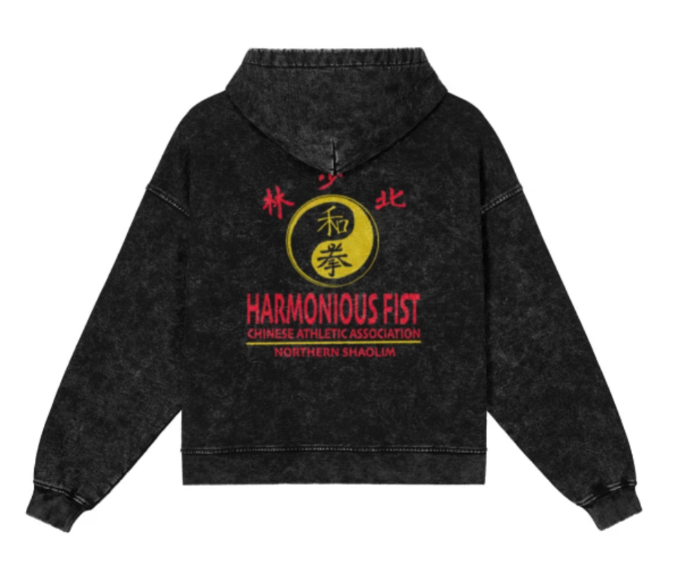 Harmonious Fist Snow-Washed Zip Hoodie